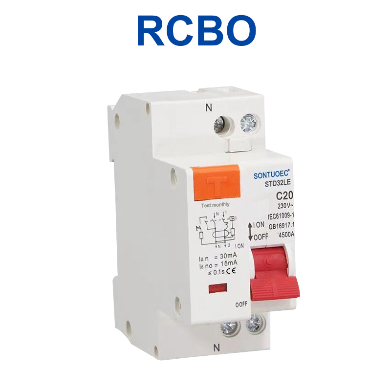 STD32LE Series RCBO Residual Current Circuit Breaker 1p+N 40A/30mA